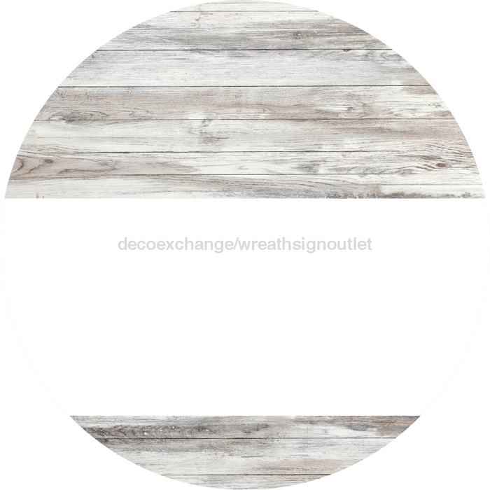Welcome To Our Home Sign Blank White Stripe Wash Decoe-2922-Dh 18 Wood Round