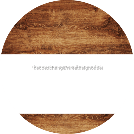 Welcome To Our Home Sign Blank White Stripe Wood Grain Decoe-2915-Dh 18 Round