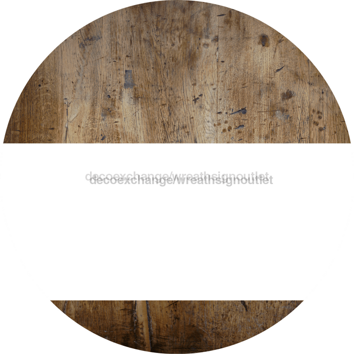 Welcome To Our Home Sign Blank White Stripe Wood Grain Decoe-2917-Dh 18 Round