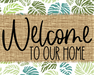 Welcome To Our Home Sign Dco-00051 For Wreath 8X10 Metal