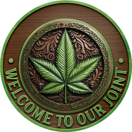 Welcome To Our Joint Door Hanger Decoe-5242-Dh 18’ Round