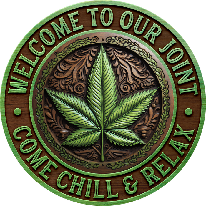 Welcome To Our Joint Sign Decoe-5241 10’ Metal Round