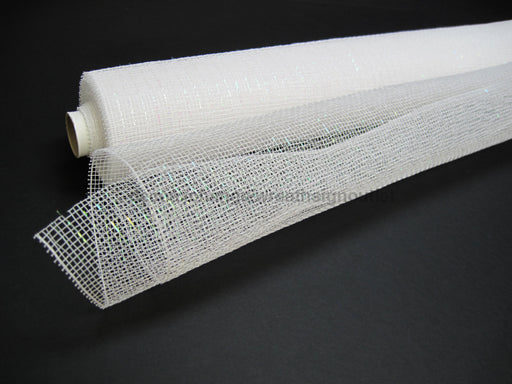 White/Irid Metlc Mesh, 10"X10Y XB90510-01 - DecoExchange®