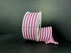 Wht Ponche Stn/Fuch Glit Cabana Strp 1.5’’X10Y 76526-09-28 Ribbon