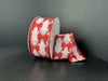 Wht Ponche Stn/Red Bows 1.5’’X10Y 73543-09-12 Ribbon