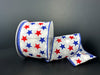 Wht Stn/Blue-Red-Wht Stars 2.5’’X10Y 41501-40-25 Ribbon