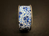 Wht Stn/Blues Wtrclr Flwr Brnchs 2.5X50Y 841-40-333 Ribbon