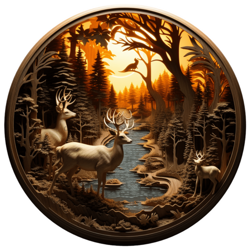 Winter Sign Lighted Scene Decoe-4921 10 Metal Round