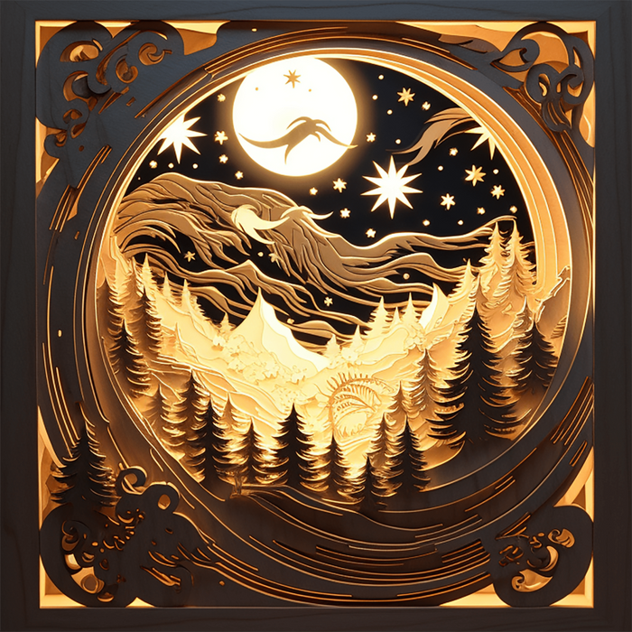Winter Sign Scenery Decoe-4829 For Wreath 10X10 Metal 10