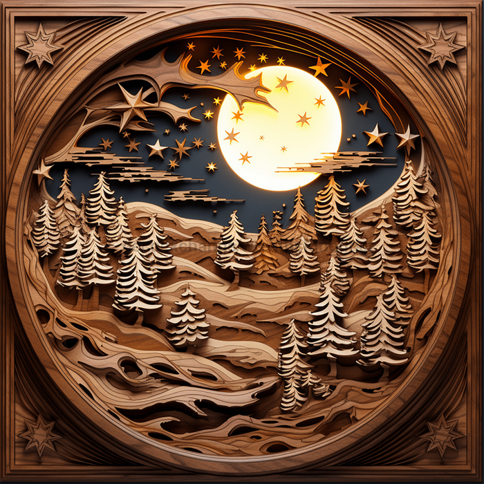 Winter Sign Scenery Decoe-4832 For Wreath 10X10 Metal 10