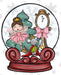 Winter Sign Snow Globe Decoe-4788 For Wreath 8X10 Metal