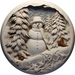 Winter Sign, Snowman Sign, DCO-00508, Sign For Wreath, 10" Round Metal Sign - DecoExchange®