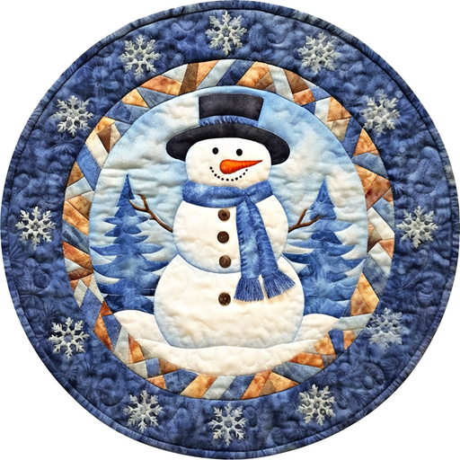 Winter Sign, Snowman Sign, DECOE-4826, 10" Metal Round - DecoExchange®