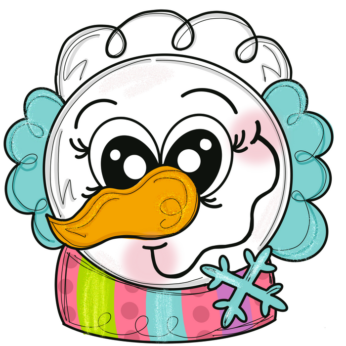 Winter Snowman Door Hanger Mj-W-00041 22’ Wood