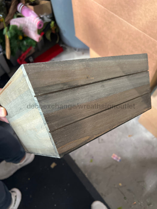 Wooden Utility Rect Box Brown 5638Br Container