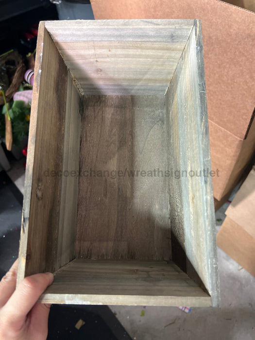 Wooden Utility Rect Box Brown 5638Br Container