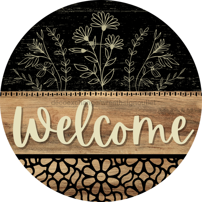 Wooden Welcome Door Hanger DCO-13704-DH 18’’ Wood Sign 18’’ Door Hanger