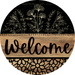 Wooden Welcome Door Hanger DCO-13705-DH 18’’ Wood Sign 18’’ Door Hanger
