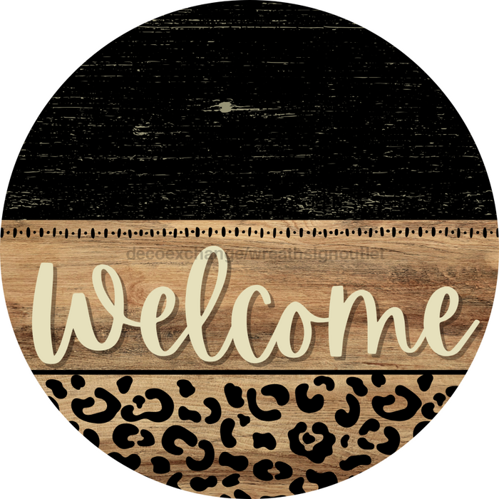 Wooden Welcome Door Hanger, DCO-13714-DH, 18in Wood Sign