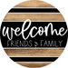 Wooden Welcome Door Hanger, DCO-13720-DH, 18in Wood Sign
