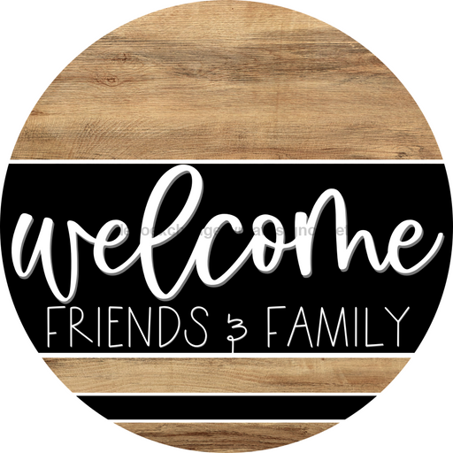 Wooden Welcome Door Hanger, DCO-13723-DH, 18in Wood Sign