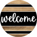 Wooden Welcome Door Hanger, DCO-13732-DH, 18in Wood Sign