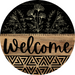 Wooden Welcome Door Hanger, DCO-13736-DH, 18in Wood Sign