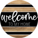 Wooden Welcome To My Home Door Hanger, DCO-13718-DH, 18in Wood Sign