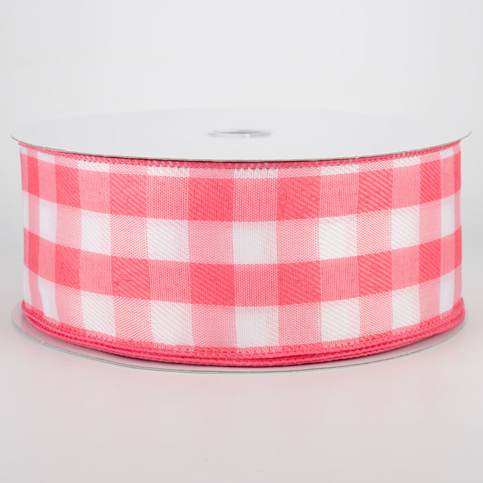 Coral-Wht Buffalo Plaid 2.5 X50Y 841-40-041