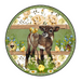 Wreath Sign, Wreath Sign, 10" Round Vinyl Decal, Animal Sign - Calf in Field - DECOE-072, Sign For Wreath, DecoExchange - DecoExchange