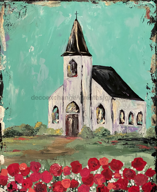 Wreath Sign, 8x10" Church Sign, Religious Sign, Christmas Sign - CH-016, DecoExchange, Sign For Wreath - DecoExchange