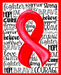Wreath Sign, Aids Awareness Sign, Substance Abuse 8x10" Metal Sign DECOE-905, Sign For Wreath, DecoExchange - DecoExchange