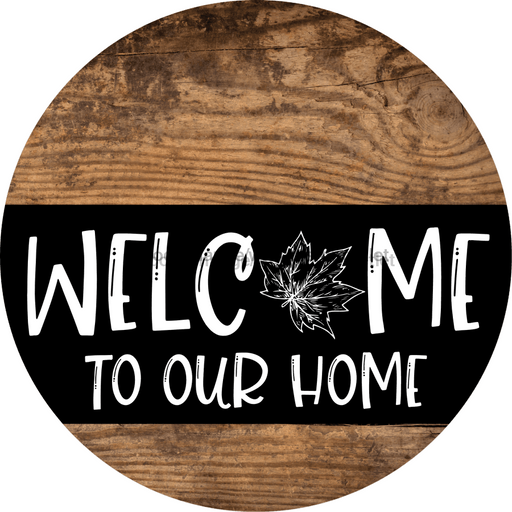 Wreath Sign Autumn Welcome To Our Home Decoe-2326 For Round 10 Wood