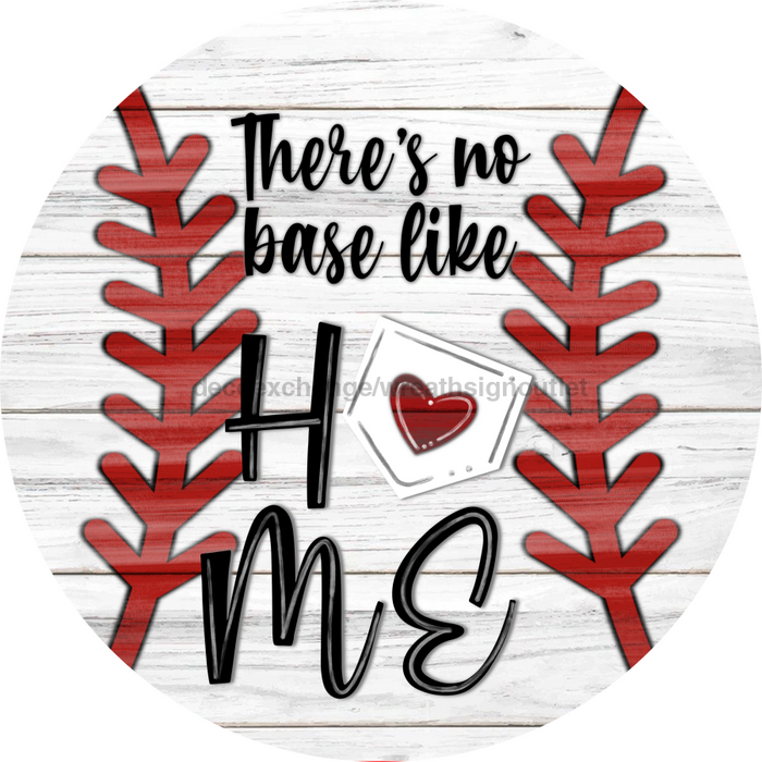 Wreath Sign, Baseball Sign, 18" Wood Round Sign, DECOE-635, DecoExchange, Sign For Wreath - DecoExchange®