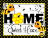Wreath Sign, Bee Sign, 8x10" Metal Sign, DECOE-586, DecoExchange, Sign For Wreath - DecoExchange