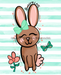 Wreath Sign, Bunny, Easter Sign, Spring Sign, 8x10"Metal Sign DECOE-409, Sign For Wreath, DecoExchange - DecoExchange