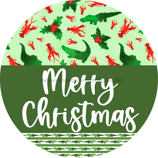 Wreath Sign Cajun Christmas Merry Welcome Gift Decoe-2634 For Round Decoexchange