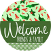 Wreath Sign Cajun Christmas Welcome Friends And Family Gift Decoe-2638 For Round Decoexchange