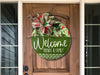 Wreath Sign Cajun Christmas Welcome Friends And Family Gift Decoe-2638 For Round Decoexchange