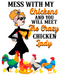 Wreath Sign, Chicken Lady Sign, Chicken Sign, 8x10" Metal Sign DECOE-675, Sign For Wreath, DecoExchange - DecoExchange