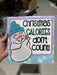 Wreath Sign, Christmas Calories Don't Count Snowman 10"x10" Metal Sign DECOE-189, Sign For Wreath, DecoExchange - DecoExchange