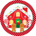 Wreath Sign, Christmas Sign, Gingerbread, 18" Wood Round,  Sign, DECOE-116, DecoExchange, Sign For Wreath