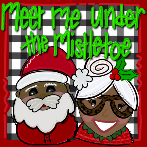 Wreath Sign, Christmas - Meet Me Under The Mistletoe 10"x10" Metal Sign DECOE-171, DecoExchange, Sign For Wreaths - DecoExchange