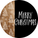 Wreath Sign Christmas Wreath Sign Merry Black And White Decoe-2405 For Round 12 metal