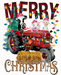 Wreath Sign, Christmas Tractor, Farm Christmas Sign, 8"x10" Metal Sign, DECOE-965, Sign For Wreath, DecoExchange - DecoExchange