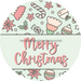 Wreath Sign Christmas Wreath Sign Vintage Candy Decoe-2389 For Round 12 metal