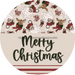 Wreath Sign Christmas Wreath Sign Vintage Decoe-2390 For Round 12 metal