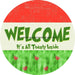 Wreath Sign Christmas Wreath Sign Welcome Red Heart Toasty Inside Decoe-2367 For Round 10 Metal