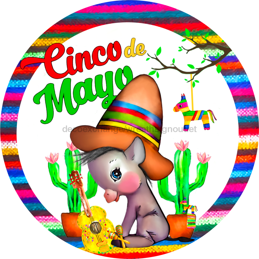 Wreath Sign, Cinco De Mayo, Donkey Sign, 10