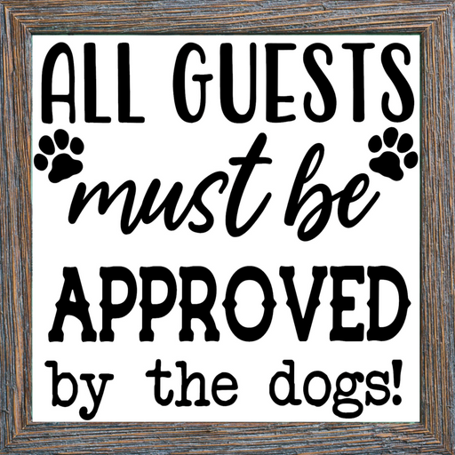 Wreath Sign, Dog Sign, 10"x10" Metal Sign, DECOE-134, Sign For Wreath, DecoExchange - DecoExchange